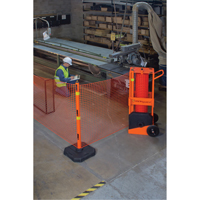 Portable Safety Zone, 100' L, Steel, Orange FMT Sales Ltd