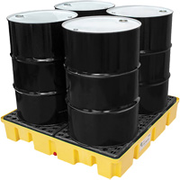 Poly-Slim-Line Spill Pallet without Drain, 66 US gal. Spill Capacity, 49" x 49" x 8.75" FMT Sales Ltd