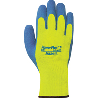 PowerFlex&reg; T° Hi Viz 80-400 Gloves, 7/Small, Rubber Latex Coating, 7 Gauge, Terry Shell FMT Sales Ltd