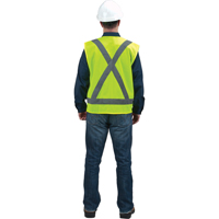 Veste de s&eacute;curit&eacute; pour la circulation, Jaune lime haute visibilit&eacute;, Grand, Polyester FMT Sales Ltd