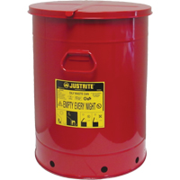 Hand Operated Oily Waste Can, FM Approved/UL Listed, 21 US gal., Red FMT Sales Ltd