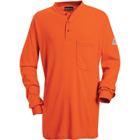 Chemises Henley sans &eacute;tiquette &agrave; manches longues r&eacute;sistantes aux flammes, Petit, Orange FMT Sales Ltd