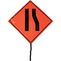 Narrow Road Rolled Sign, 24" x 24", Vinyl, Pictogram FMT Sales Ltd