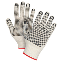 Heavyweight Double-Sided Dotted String Knit Gloves, Poly/Cotton, Double Sided, 7 Gauge, Small FMT Sales Ltd