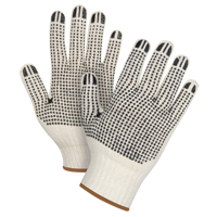 Heavyweight Double-Sided Dotted String Knit Gloves, Poly/Cotton, Double Sided, 7 Gauge, Large FMT Sales Ltd