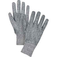 Jersey Gloves, Large, Salt & Pepper, Unlined, Knit Wrist FMT Sales Ltd