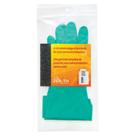 Gants r&eacute;sistants aux produits chimiques &agrave; prise en losange, Taille 10, 13" lo, Nitrile, Doublure en Ouat&eacute;e, 13 mils FMT Sales Ltd