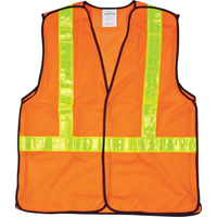 5-Point Tear-Away Traffic Safety Vest, High Visibility Orange, Medium, Polyester FMT Sales Ltd