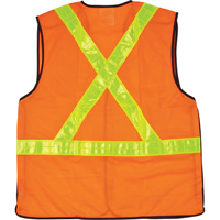 5-Point Tear-Away Traffic Safety Vest, High Visibility Orange, Medium, Polyester FMT Sales Ltd
