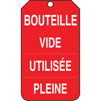 &eacute;tiquettes de s&eacute;curit&eacute; d'inspection et de contr&ocirc;le de l'&eacute;tat de l'&eacute;quipement, Papier cartonn&eacute;, 3-3/8" la x 5-7/8" h, Français FMT Sales Ltd