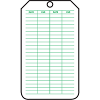 &eacute;tiquettes de s&eacute;curit&eacute; d'inspection et de contr&ocirc;le de l'&eacute;tat de l'&eacute;quipement, Plastique, 3-1/8" la x 5-7/8" h, Français FMT Sales Ltd