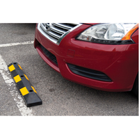 Parking Curb, Rubber, 3' L, Black/Yellow FMT Sales Ltd