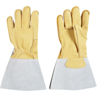 Gants pour monteur de lignes, Grand, Paume en Cuir fleur de vache, Doublure en Coton FMT Sales Ltd