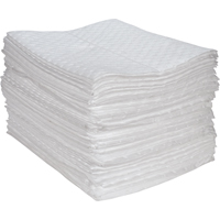 Premium Fine Fiber Sorbent Pads, Oil Only, 15" x 17", 30 gal. Absorbancy FMT Sales Ltd