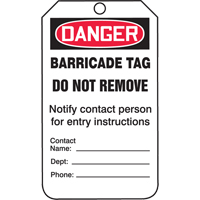 &eacute;tiquettes de s&eacute;curit&eacute;, Plastique, 3-1/4" la x 5-3/4" h, Anglais FMT Sales Ltd