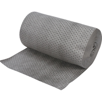 Industrial-Grade Fine Fibre Sorbent Rolls, Heavyweight, 150' L x 30" W, 70 gal. Absorbancy FMT Sales Ltd