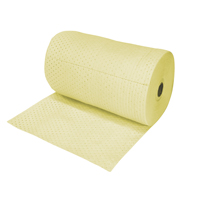 Industrial-Grade Fine Fibre Sorbent Rolls, Heavyweight, 150' L x 30" W, 70 gal. Absorbancy FMT Sales Ltd