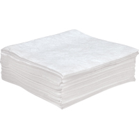 Feuilles absorbantes antistatiques de premi&egrave;re qualit&eacute;, Huile seulement, 30" x 30", 55 gal. d'absorption FMT Sales Ltd
