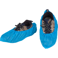 CPE Shoe Covers, X-Large, Polyethylene, Blue FMT Sales Ltd