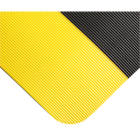 Double Duty Switchboard Mats No.720, Corrugated, 3' x 10' x 5/8", Black/Yellow, PVC FMT Sales Ltd
