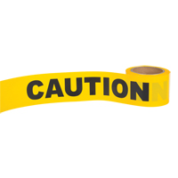"Caution" Barricade Tape, English, 3" W x 300' L, 1.5 mils, Black on Yellow FMT Sales Ltd
