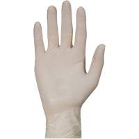 Gants jetables de calibre examen m&eacute;dical KeepKleen, Grand, Latex, 5 mils, Sans poudre, Blanc, Classe 2 FMT Sales Ltd