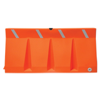 Traffic Barriers, Water-Filled, 69.75" L x 33.75" H, Orange FMT Sales Ltd