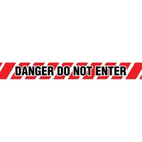 Barricade Tape, English, 3" W x 1000' L, 2 mils, Black on Red FMT Sales Ltd