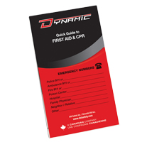 Manuel de premiers soins de poche Dynamic FMT Sales Ltd