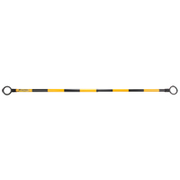 Telescopic Barricade Bar, 85" Extended Length, Black/Yellow FMT Sales Ltd