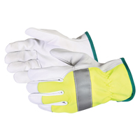 Endura&reg; Hi-Viz Reflective Driver's Gloves, Large, Grain Goatskin Palm FMT Sales Ltd