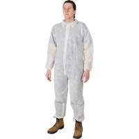 Coveralls, Medium, White, Polypropylene FMT Sales Ltd