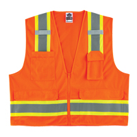 Veste d'arpenteur &agrave; 2 tons GloWear 8248Z, Orange haute visibilit&eacute;, Moyen/Petit, Polyester FMT Sales Ltd