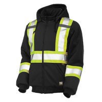 Insulated Safety Hoodie, Polyester, Large, Black FMT Sales Ltd