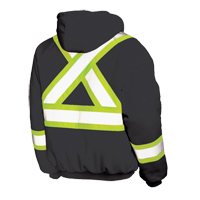 Insulated Safety Hoodie, Polyester, Large, Black FMT Sales Ltd