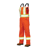 Unlined Safety Overalls, Poly-Cotton, Large, High Visibility Orange FMT Sales Ltd