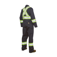 Unlined Safety Coveralls, Large, Navy Blue FMT Sales Ltd