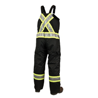 Lined Safety Overalls, Polyester/Polyurethane, Large, Black FMT Sales Ltd