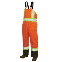 Lined Safety Overalls, Polyester/Polyurethane, Large, High Visibility Orange FMT Sales Ltd