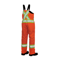 Lined Safety Overalls, Polyester/Polyurethane, Large, High Visibility Orange FMT Sales Ltd