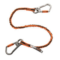 Longe porte-outils &agrave; rotule et &agrave; verrouillage double Squids 3119F(x), Tendeur, Mousqueton double FMT Sales Ltd