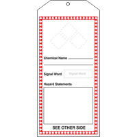 Tr&egrave;s grandes &eacute;tiquettes SGH, Papier cartonn&eacute;, 3-7/8" la x 8-1/2" h, Anglais FMT Sales Ltd