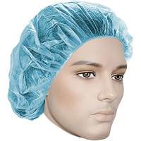 Bouffant Caps, Polypropylene, 18", Blue FMT Sales Ltd