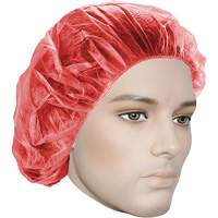 Bouffant Caps, Polypropylene, 21", Red FMT Sales Ltd