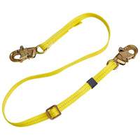 Longe de positionnement r&eacute;glable &agrave; sangle, 1 branches, 4', Classe CSA B, Polyester FMT Sales Ltd