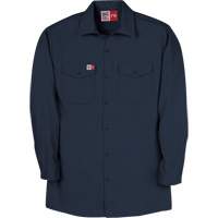 Chemise de travail de protection contre l'arc &eacute;lectrique, Petit, Bleu marin FMT Sales Ltd