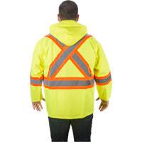 RZ1000 Rain Jacket, Polyester, Small, High Visibility Lime-Yellow FMT Sales Ltd