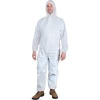 Hooded Coveralls, Medium, White, Microporous FMT Sales Ltd