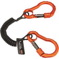 Longe porte-outils Squids 3166, Spirale, Mousqueton double FMT Sales Ltd