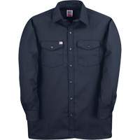 Long-Sleeved Twill Work Shirt, Men's, Medium (Tall), Navy Blue FMT Sales Ltd